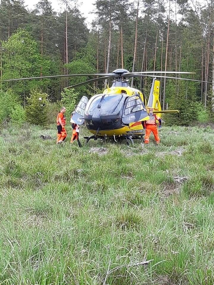 Śmiertelny wypadek między Piaśnicą i Wejherowem 25.05.2019. Samochód uderzył w drzewo na dw 218. Nie żyje 20-latek