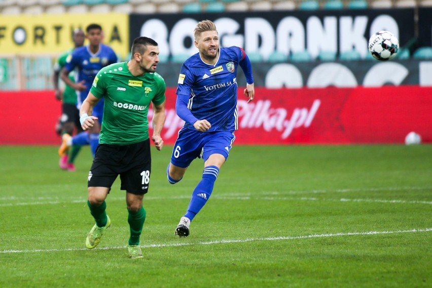 Górnik Łęczna zwyciężył po bramce strzelonej w ostatnich sekundach meczu. Zielono-czarni wygrali 1:0 z Miedzią Legnica  Zobacz zdjęcia