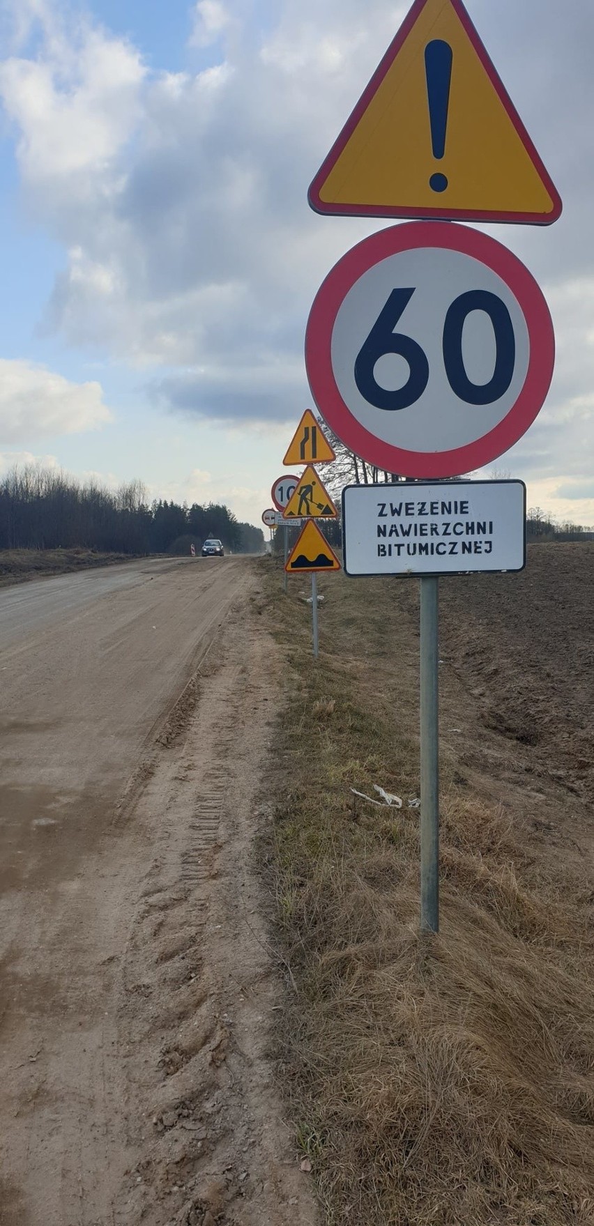 Przebudowa drogi Kudrycze- Wojszki miała się zakończyć w...