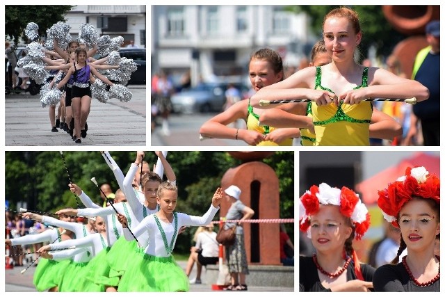 Defilada baton i pom-pon. Klikając w kolejne zdjęcia obejrzysz najciekawsze układy zespołów Piruecik, Gwiazdeczki, Shock Mini, Lilki, Releve, Wenus, Fleksik, Lilt, Shock i Energy