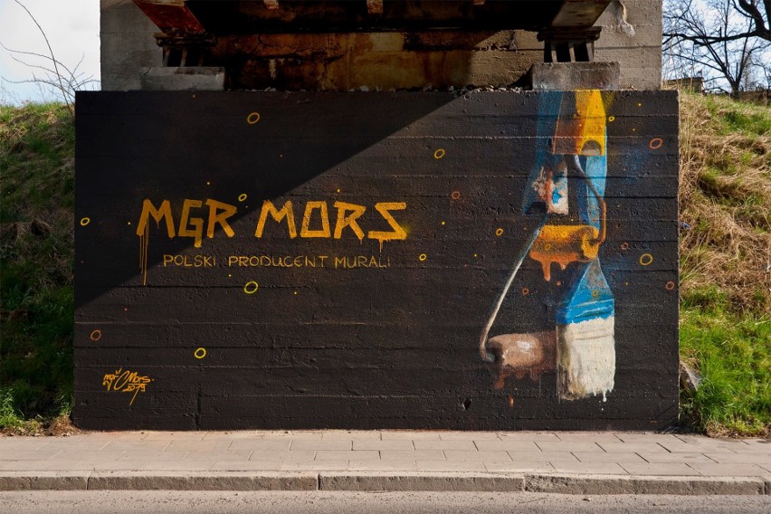 Mgr Mors nowym muralem przy Węgierskiej zaprasza do kolorowania [ZDJĘCIA]