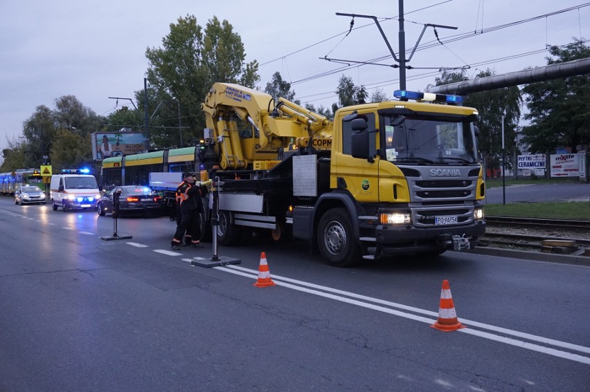 Na ul. Starołęckiej doszło do kolizji tramwaju linii nr 12 z...