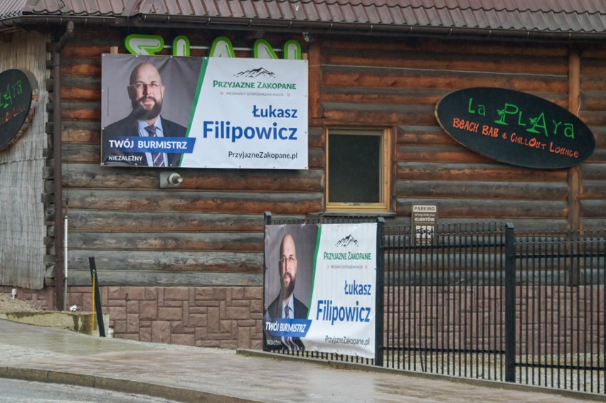 Plakaty wyborcze w Zakopanem