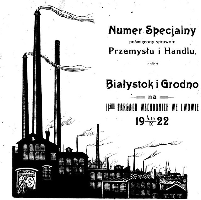 Winieta numeru specjalnego Dziennika Białostockiego z września 1922 roku.