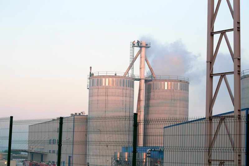 Pożar na terenie fabryki Stelmet w Zielonej Górze