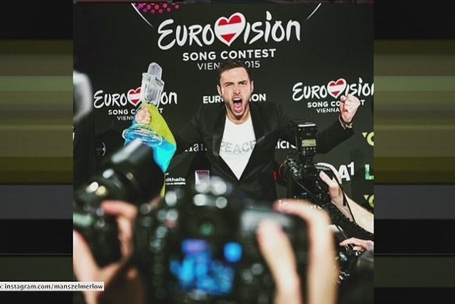 Måns Zelmerlöw ze Szwecji wygrał Eurowizję (fot. Agencja TVN/x-news)
