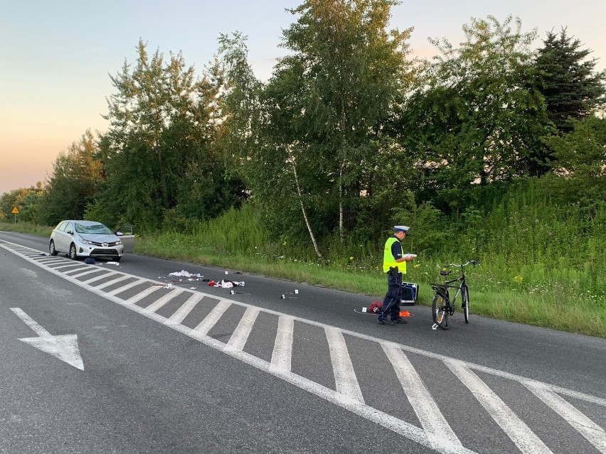 Tragiczny wypadek w Piekarach Śląskich na DW 911. Zginął rowerzysta 