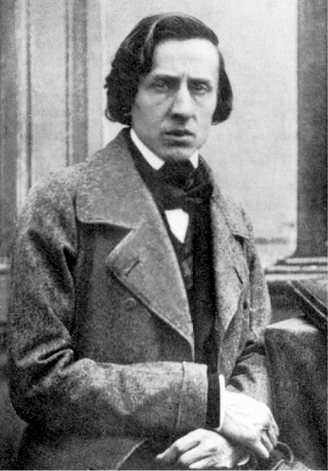 Louise Antoine Bisson, Fryderyk Chopin, dagerotyp wykonany w paryskim atelier fotografa przy 65, rue Saint-Germain-l'Auxerrois, najpóźniej w 1847, oryginał zaginiony. Reprint w zbiorach Biblioth&#232;que Polonaise &#224; Paris, fotografia dagerotypu wykonana w 1937 roku