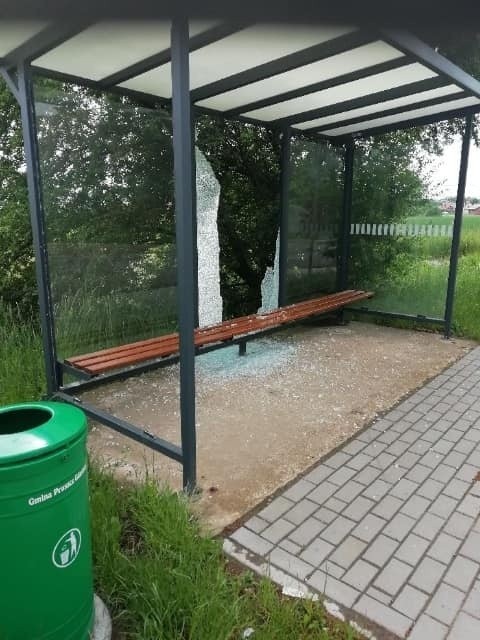 Dewastacje wiat przystankowych w gm. Pruszcz Gd. Miały być oklejone pięknymi zdjęciami, teraz czekają na kosztowne remonty. Kto za tym stoi?