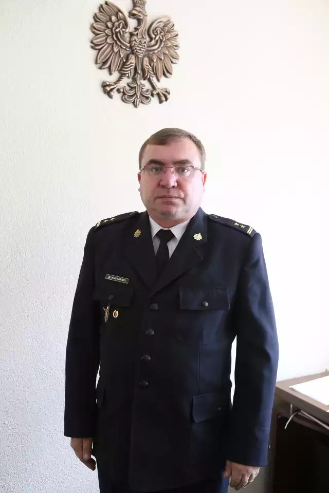 St. brygadier Marek Kucharski, komendant wojewódzki Państwowej Straży Pożarnej.