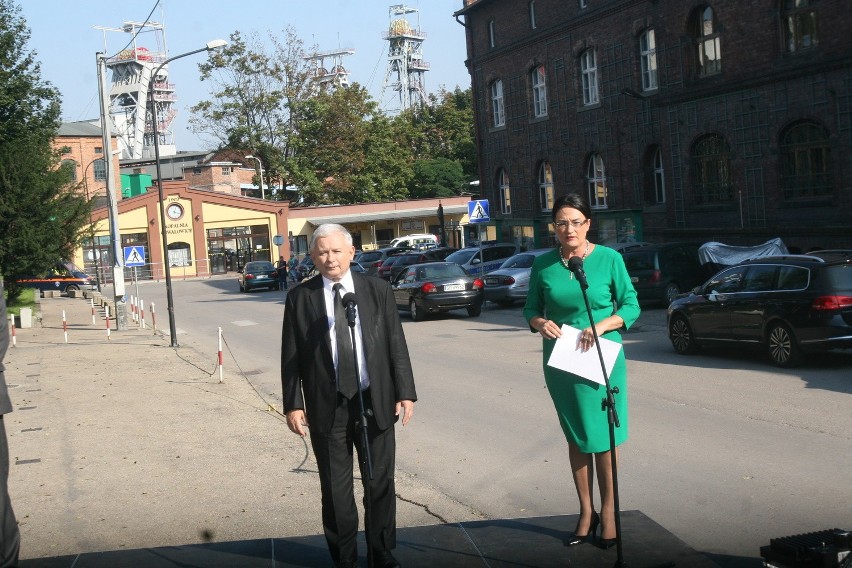 Kaczyński w Rybniku przed KWK Chwałowice
