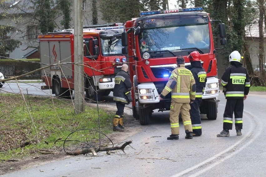 Interweniują strażacy, w miejscu zdarzenia ruch odbywa się...