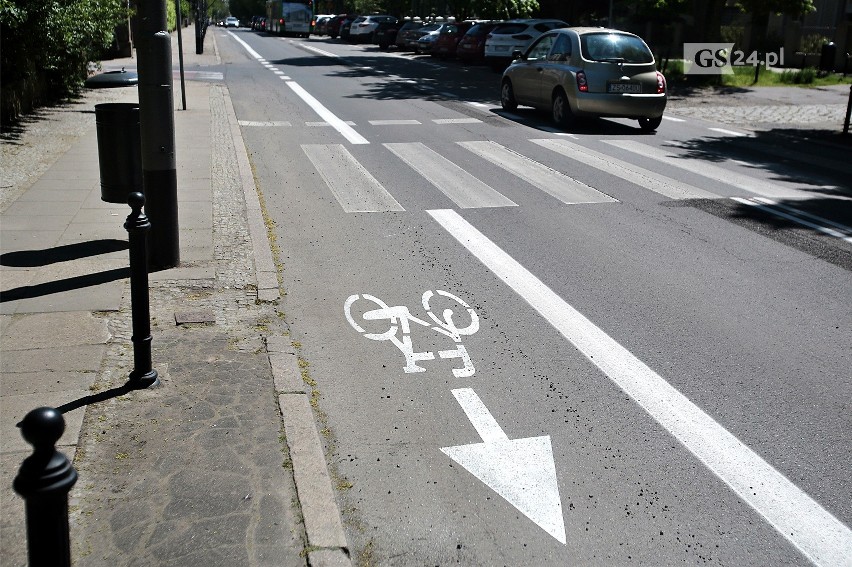 Nowa droga dla rowerów w centrum Szczecina. Pas rowerowy na Monte Cassino 