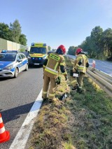 Wypadek z udziałem motocyklisty na drodze wojewódzkiej nr 333 na Dolnym Śląsku. Zablokowany wyjazd na Głogów 