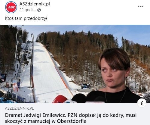 Synowie Jadwigi Emilewicz jeździli na nartach na stoku przeznaczonym dla zawodników szkółki narciarskiej w Zakopanem. Jak wynika z informacji TVN24, dzieci byłej wicepremier nie posiadały odpowiedniej licencji Polskiego Związku Narciarskiego. Te miały pojawić się na oficjalnej stronie internetowej dopiero po pytaniach dziennikarzy TVN24. A wszystko to w czasie obostrzeń i zamkniętych stoków dla amatorów. Na Jadwigę Emilewicz posypała się fala krytyki. Tradycyjnie nie zawiedli internauci, którzy przygotowali pokaźną porcję MEMÓW. Zobacz galerię najśmieszniejszych, posługując się klawiszami strzałek, myszką lub gestami >>>>