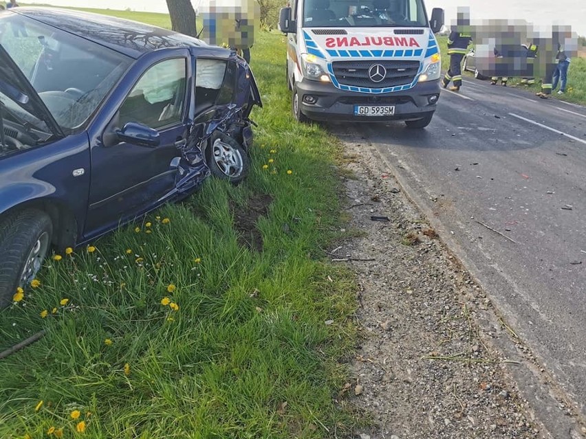 W czwartek 14 maja w Mileszewach zderzyły się dwa samochody...