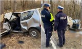 Śmiertelny wypadek pod Chocianowem na Dolnym Śląsku. Nie żyje 41-latek [ZDJĘCIA]