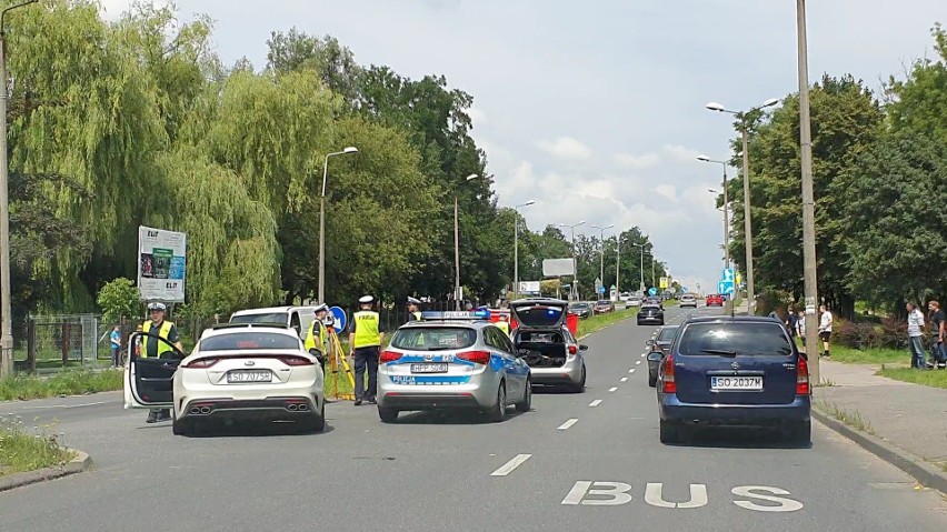Tragiczny wypadek rowerzysty w Sosnowcu....