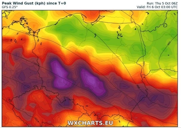 Orkan Ksawery w Polsce [INTERAKTYWNA MAPA]