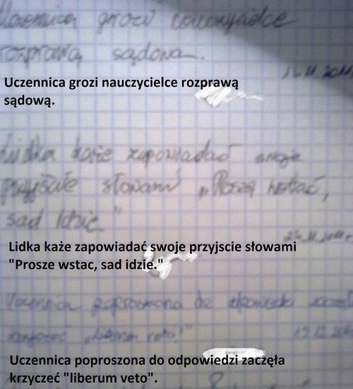 Śmieszne wpisy nauczycieli w dzienniczkach i kartkówkach. Uczniowie czasami nie mają się czego wstydzić