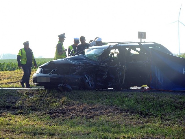 Wypadek w okolicy miejscowości Krąpiel