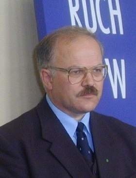 Józef Szczepańczyk, przewodniczący rady powiatu kieleckiego z Polskiego Stronnictwa Ludowego.