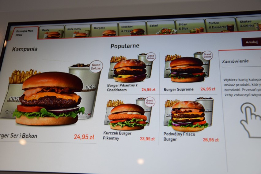 Max Premium Burgers MENU. Nowy lokal przy DTŚ w Świętochłowicach otwarty. Zielone menu, burgery wołowe i kurczaki 