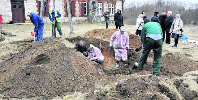 Podczas tegorocznych wykopalisk w Wąsoszu Górnym co prawda nie odnaleziono szczątków mjr. Dobrzańskiego, ale dokonano sensacyjnego odkrycia pochówków z końca siedemnastego wieku