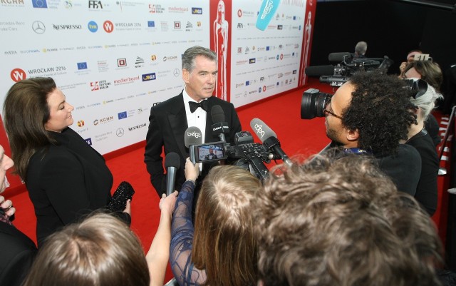 Pierce Brosnanfot. Tomasz Hołod/Polska Press