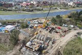 Trwa budowa mostów na Berdychowie. Zamknięta Wartostrada i zakazy wjazdu dla kierowców nie będących mieszkańcami rejonu