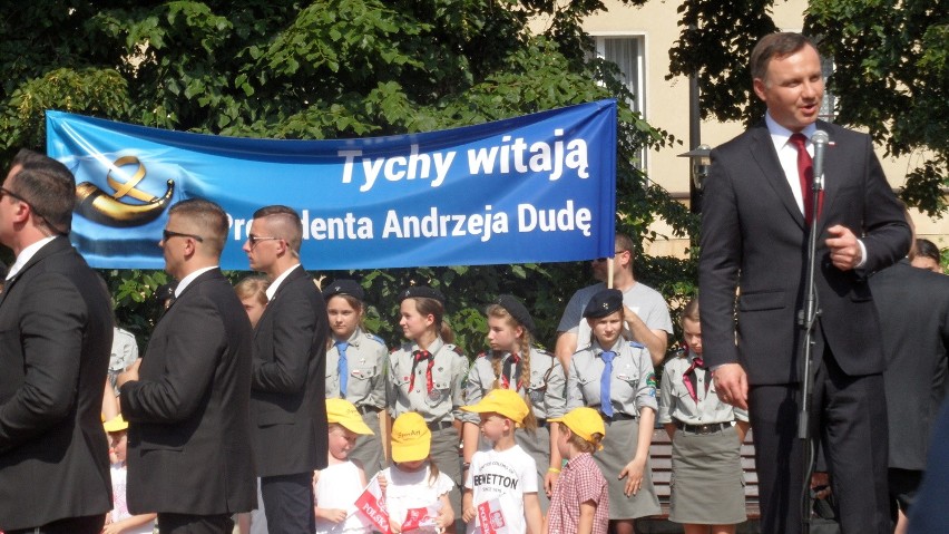 Prezydent Andrzej Duda w Tychach