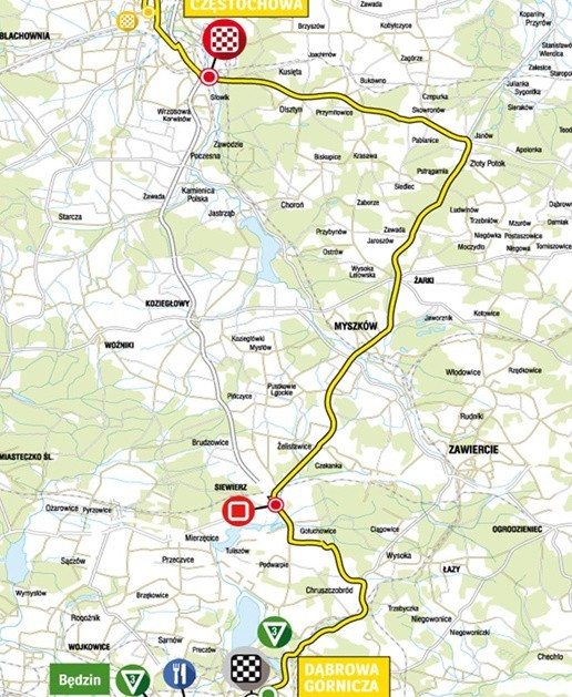 Tour de Pologne 2015 będzie finiszował w Dąbrowie Górniczej....