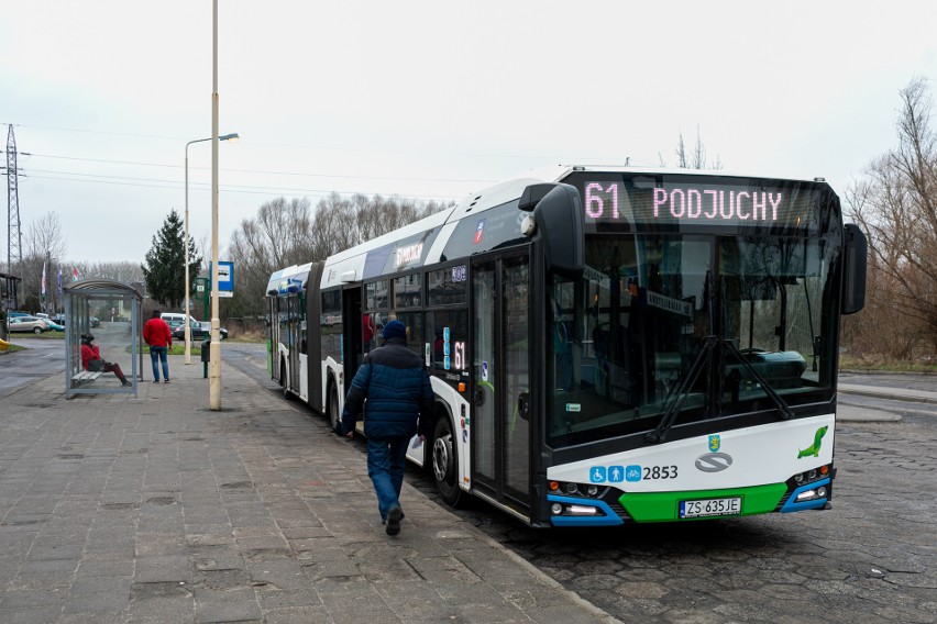 Linia autobusowa nr 61 w Szczecinie. Nadal nie dojedziemy nią do nowej pętli w Podjuchach 