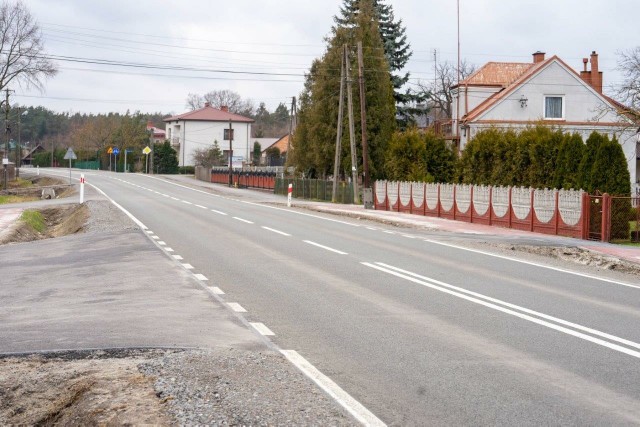 Przebudowana droga powiatowa w Wolinie