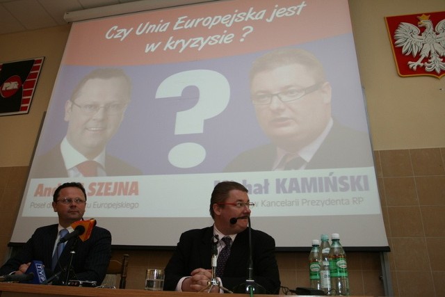W auli Politechniki Świętokrzyskiej w środę swoje poglądy wymieniali dwaj czołowi politycy: europoseł Andrzej Szejna i minister Michał Kamiński.