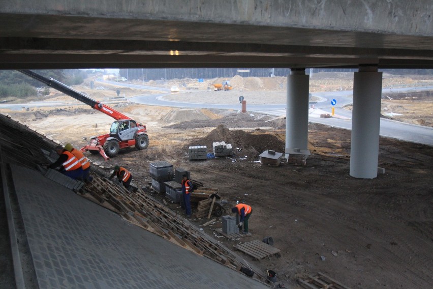 Budowa węzła autostradowego A1 w Pyrzowicach