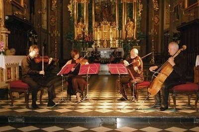 Na zakończenie IV Międzynarodowego Festiwalu Muzyki Organowej i Kameralnej wystąpił kwartet smyczkowy Quatuor Europa Fot. archiwum CKiT