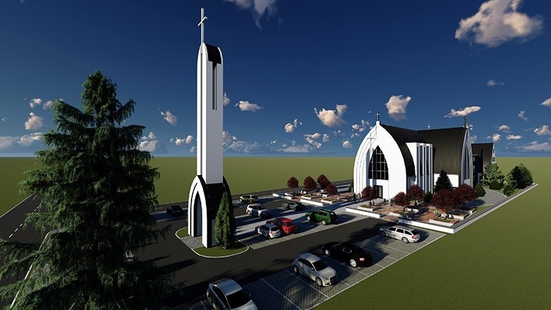 Tak powstaje nowy kościół przy alei Witosa w Opolu.