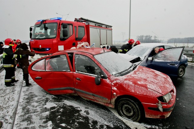 Wypadek na drodze S8 Wrocław - Warszawa