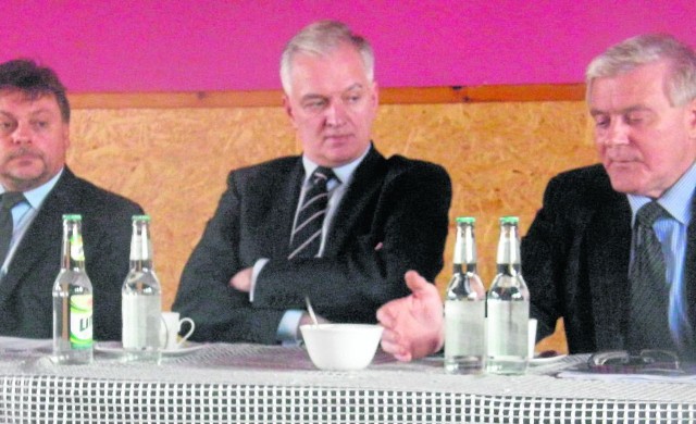 O wyborach mówili (od lewej) Zbysław Owczarski, Jarosław Gowin i Jan Zbigniew Basa