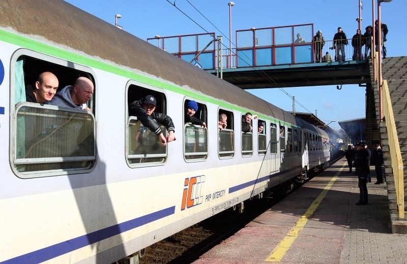 Kibice Pogoni jadą na mecz z Lechią