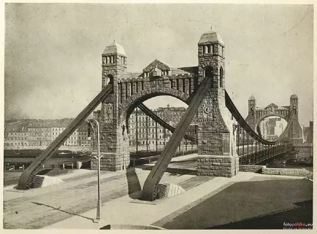 Rok 1910 r., Kaiserbrucke (Most Grunwaldzki) po otwarciu.