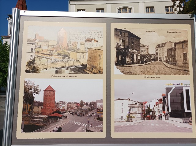Na brodnickim rynku i w naszej galerii można zobaczyć zdjęcia Brodnicy wykonane w tych samych miejscach w 1920 r. i 2020 r.
