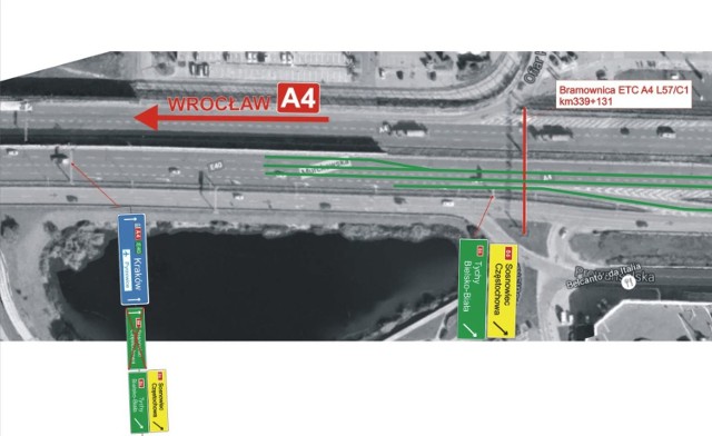 Utrudnienia na autostradzie A4 w Katowicach spowodowane są remontem dylatacji wiaduktów