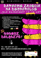 Bielsko-Biała. Darmowe zajęcia deskorolkowe i warsztaty graffiti dla młodzieży z Polski i Ukrainy