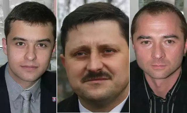 Najlepsi radni Suchedniowa: (od lewej) Piotr Herman, Janusz Mik, Sebastian Odelski.