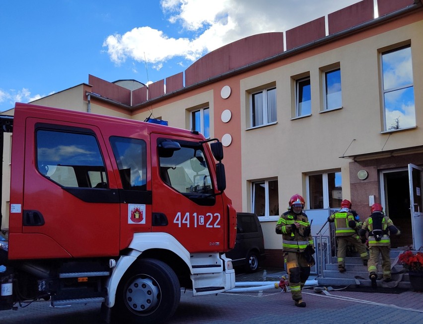 Ćwiczenia strażackie w "Wodociągach" w Grudziądzu