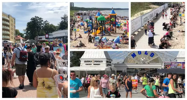 Prawdziwe tłumy turystów pojawiły się w długi sierpniowy weekend w Międzyzdrojach