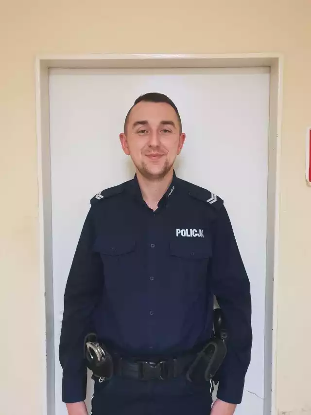 St. sierż. Krzysztof Rojek z Komisariatu Policji w Zabierzowie