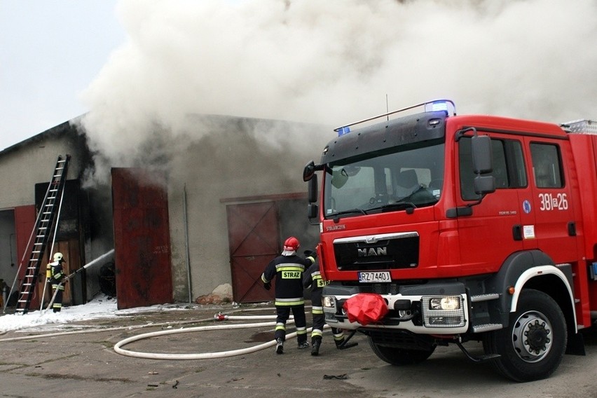 Tarnobrzeg: Pożar w Siarkopolu